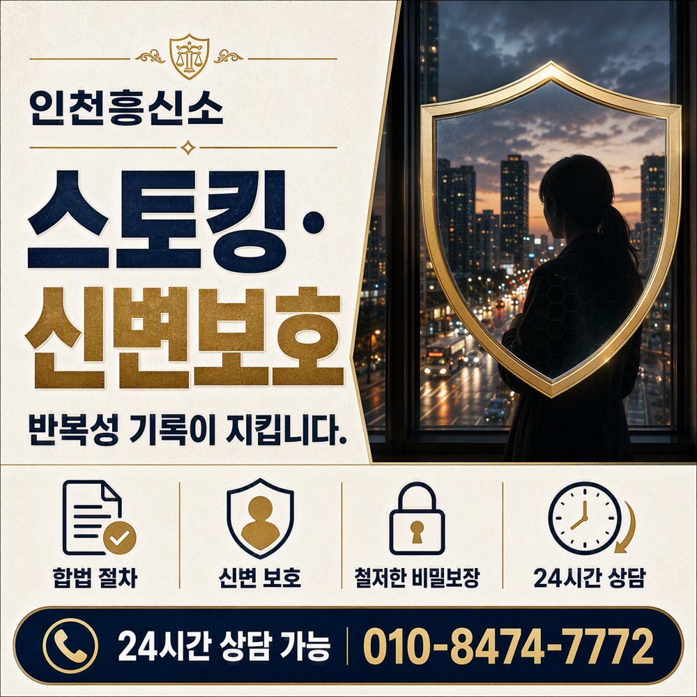 인천 스토킹·신변보호 · 반복성 기록이 지킵니다 인천흥신소 인천 스토킹·신변보호 · 반복성 기록이 지킵니다